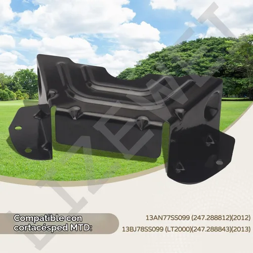 Vista 6 de Paquete de 2 cubiertas de correa de polea de cubierta negra 783-06424A-0637 compatible con cortacéspedes MTD Craftsman Troy-Bilt, funciona