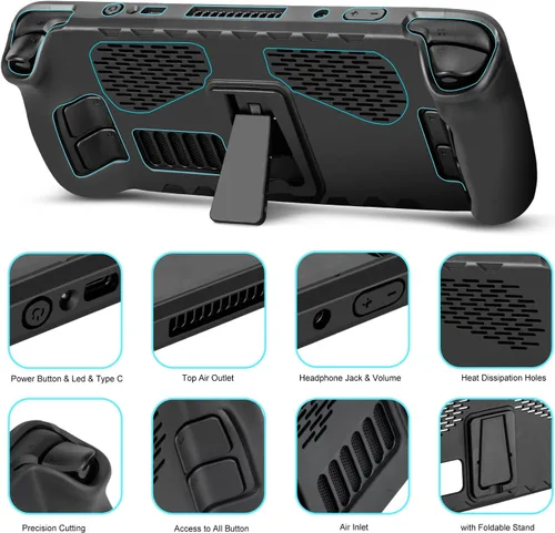 Vista 4 de Funda protectora con soporte para cubierta de vapor OwlTree de poliuretano termoplástico duradero a prueba de golpes protector anticolisión