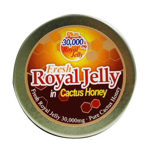 Vista 5 de HIBEE Jalea real fresca en miel de cactus con 30,000 mg de jalea real 22 oz