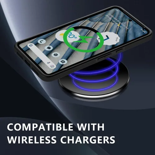 Vista 3 de X-level Funda delgada para Google Pixel 8 Pro, de doble capa, a prueba de golpes, cuerpo completo, parte trasera de policarbonato duro, superficie