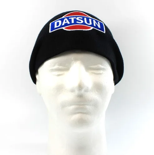 Vista 3 de Gorro Datsun - Gorro de calavera en color negro, Negro