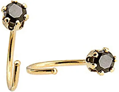 Vista 66 de Half Huggie Birthstone Gold Hoop Earrings for Women Tiny Cartilage Stud Piercing Earring Hypoallergenic Earring Screw Back Dainty Hug