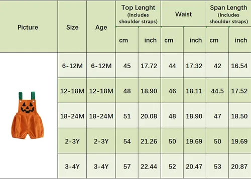 Vista 9 de Rtnnsbbfcm Traje de Navidad para bebé, niño y niña, overol de Papá Noel Pumpkin Face