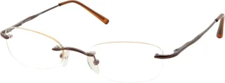 Rectangular Rimless Frame Clear Lens Gafas EyeGlasses Moda sin receta