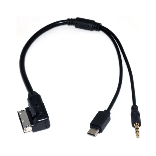 Vista 11 de chenyang Estéreo de 0.138 in a medios en AMI MDI Audio Aux Cable adaptador para X164 X166 W204 X204 W176 W207 A207 C207 W211 W218 W212 coche