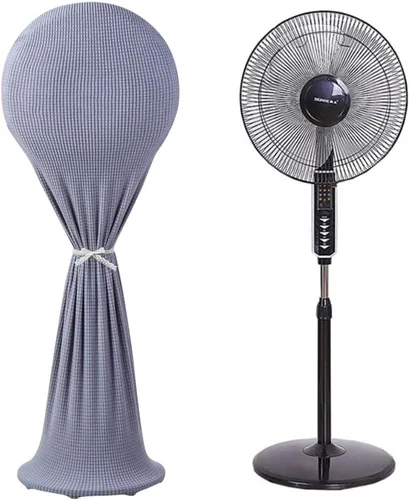 Vista 6 de VIOKKO Cubierta para ventilador de torre a prueba de polvo, funda de torre lavable a prueba de polvo, cubierta protectora para ventilador de torre