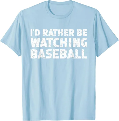 Vista 43 de Camiseta de béisbol I'd Rather Be Watching