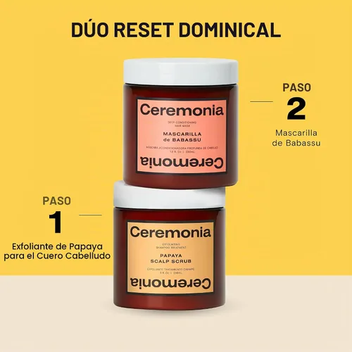 Vista 7 de Ceremonia Mascarilla para el cabello acondicionador profundo Para cabello