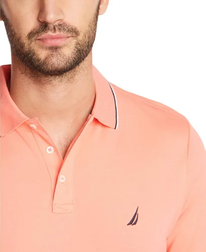 Vista 7 de Nautica Polo de manga corta con cuello de doble punta para hombre