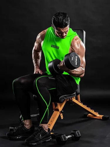 Vista 4 de DRSKIN 2 or 1 Pack Men's Hooded Tank Tops Muscle Cut Off T Shirt Sleeveless Bodybuilding Gym Hoodies Workout Athletic