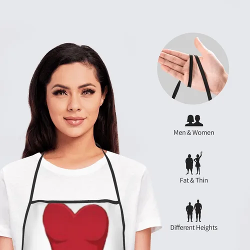Vista 6 de Delantal personalizado, delantales personalizados para mujeres, añade nombre, texto, logotipo, imagen, diseña tu propio delantal, delantales