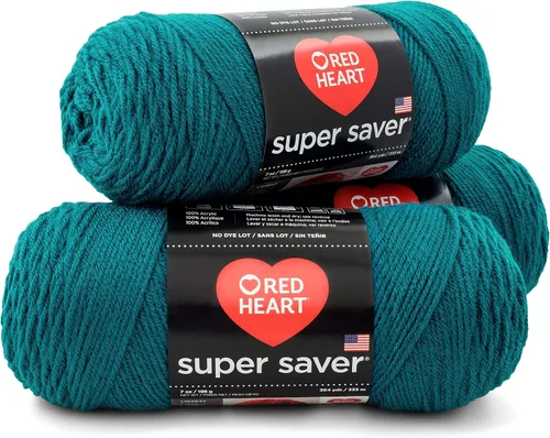 Vista 10 de RED HEART Paquete de 3 hilos Super Saver, ARAN paquete de 3