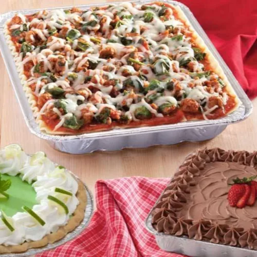 Vista 2 de Bandeja desechable pequeña de aluminio para asar - 8.75 "x 6.25" (10)