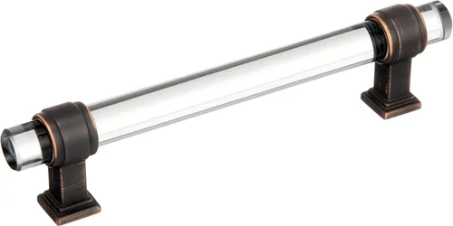 Vista 16 de Amerock Mango de gabinete Bronce claro/negro 3-3/4 pulgadas (96 mm) de centro a centro Glacio paquete de 1 unidad Jaladera de cajón