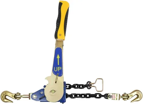 Vista 11 de Mytee Products Tensor de Cadena con Trinquete Fácil de 1/4" - 5/16" con Ganchos de Agarre y 2500 lbs WLL - Tensor de Carga con Trinquete de Amarre