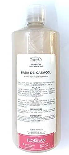 Vista 6 de Florigan Champú Hidratante Baba de Caracol 1lt.