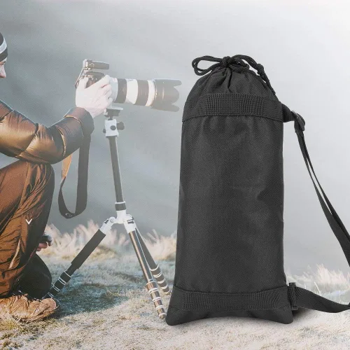 Vista 4 de Pomya Bolsa de trípode portátil para cámara, estuche de transporte Oxford para fotografía trípode y micrófono monopié, con diseño plegable para un