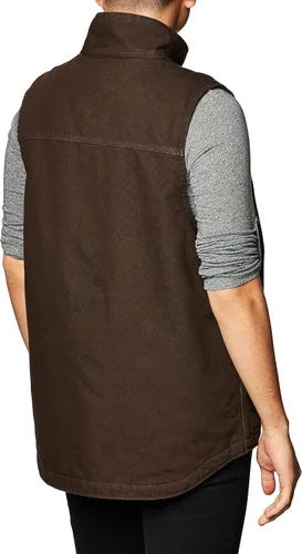 Vista 3 de Carhartt - Chaleco de cuello con forro tipo Sherpa para hombre.