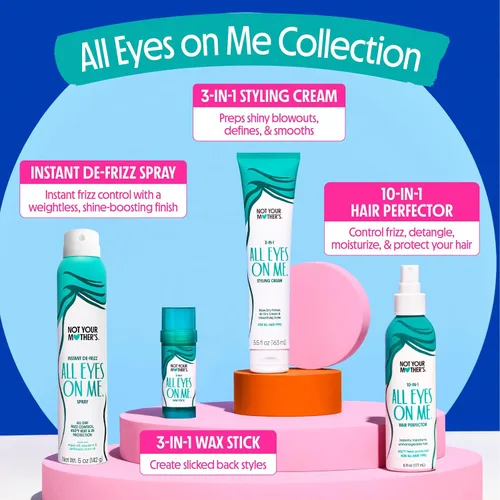 Vista 10 de Not Your Mother's All Eyes On Me - Perfeccionador para el cabello 10 en 1, añade brillo, paquete de 3 6 fl oz Each - Heat Protectant for Hair