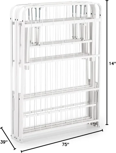 Vista 34 de Zinus SmartBase - Base para colchón de montaje sin herramientas, marco de cama de plataforma de metal de 14 pulgadas, no necesita somier, marco