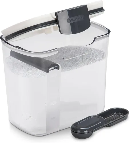 Vista 13 de ProKeeper - Envase de almacenamiento de harina, 4 cuartos de galón, plástico libre de BPA, apto para lavavajillas