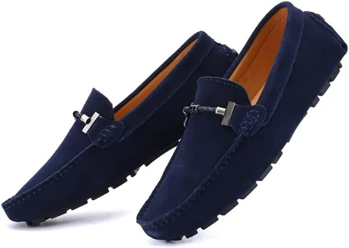 Vista 2 de Mocasines Penny para hombre, informales, sin cordones, cómodos, para conducir, barcos