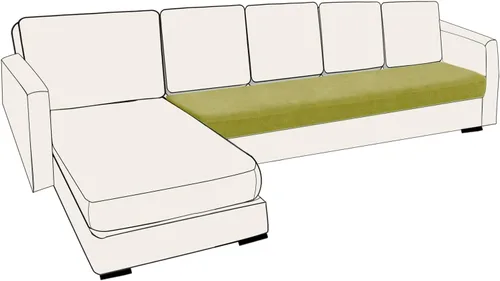 Vista 41 de UNBBRRL Fundas de cojín de asiento para sofá, elásticas, funda de cojín individual para sofá, fundas de cojín para sofá, fundas de héroe protegen