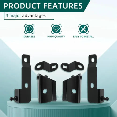 Vista 3 de AUTOKAY Capuchas de gas Soporte de elevación FBN-NH-D40 compatible con Nissan Frontier Navara D40 2004-2018, 2
