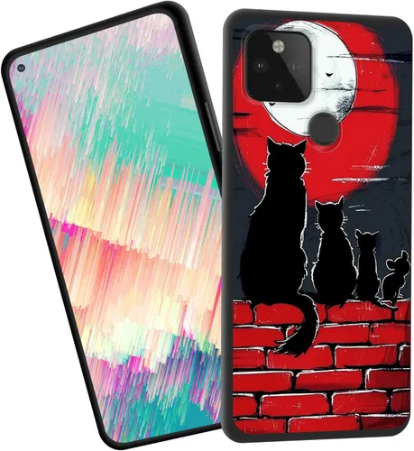 Vista 460 de Funda delgada para Google Pixel 4 XL, funda delgada de silicona de TPU suave a prueba de golpes para Google Pixel 4 XL, astronauta Galaxy