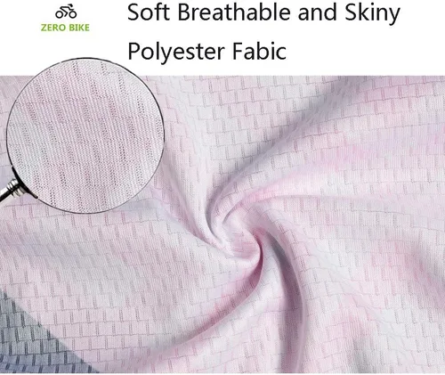 Vista 4 de Jersey de ciclismo para mujer, de manga corta, secado rápido, transpirable, para montaña.