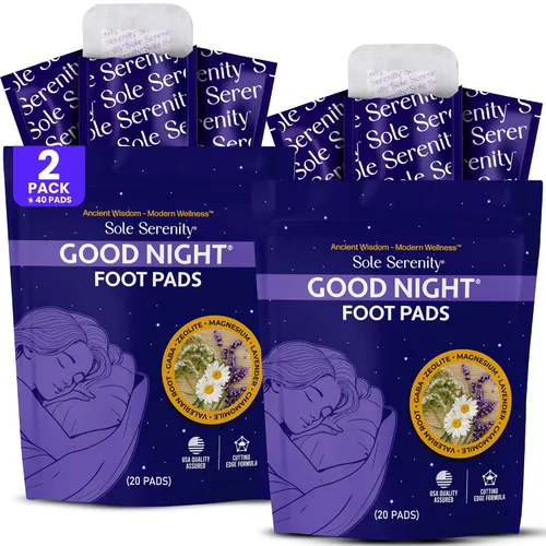 Vista 10 de Sole Serenity Foot Pads - Mineral de Zeolita, Raíz de Jengibre, Ajenjo, Vinagre de Bambú, Spa para Pies con Pies Adoloridos (Paquete de 2)