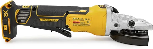 Vista 4 de DEWALT Amoladora angular 20V MAX* XR con freno, 5 pulgadas, interruptor de paleta de cabeza plana, solo herramienta (DCG413FB)
