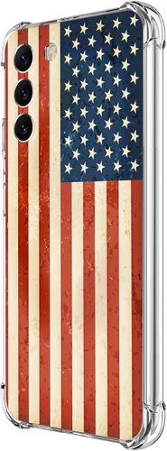 Vista 33 de Funda para Galaxy S23 FE, protección contra caídas de flores de mariposa azul, a prueba de golpes, carcasa protectora de cuerpo completo resistente