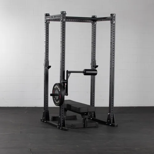 Vista 3 de Titan Fitness Máquina de cuello de montaje en rack, velocidad de carga de placa de 110 libras, compatible con bastidores de la serie T-3, X-3 y TITAN