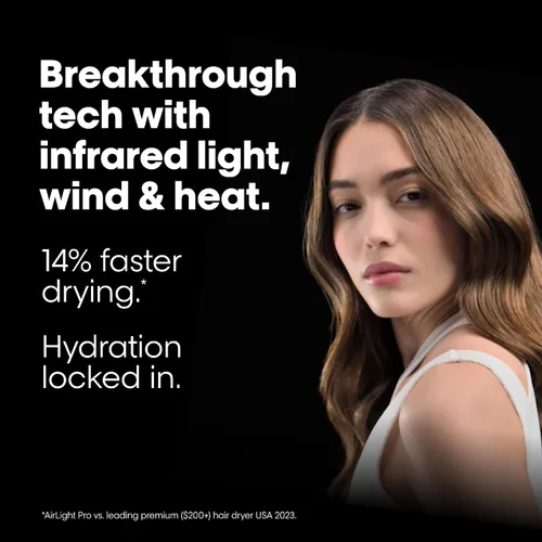 Vista 3 de Secador de Pelo AirLight Pro - Aumentado con Luz Infrarroja, Probado en Todo Tipo de Cabello, Secado Rápido Sin Daño
