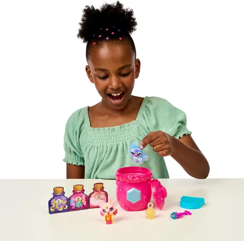 Vista 2 de Magic Mixies Mixlings Paquete de 2 Calderos con Magical Fizz y Reveal Unboxing. Duplica la Magia y Revela 2 Mixlings de la Serie Crystal Woods. ¡40