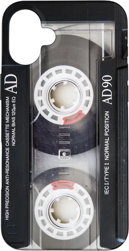 Vista 22 de iPhone 16 Vintage Music Audio Cassette Cinta Retro 90s 80s 70s 60s Caso