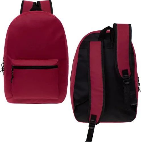 Vista 3 de Mochilas escolares de 17 pulgadas para niños, mochilas a granel para estudiantes de primaria, media y secundaria en varios colores, Colores 12