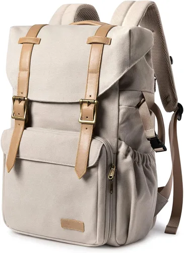 Vista 10 de BAGSMART - Mochila para cámara, mochilas de cámara DSLR para fotógrafos, mochila de fotografía impermeable antirrobo con compartimento para portátil