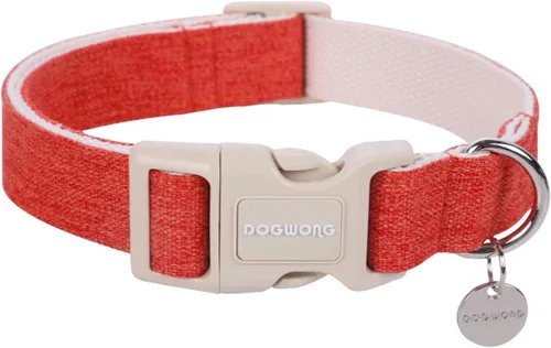 Vista 19 de DOGWONG Collar de perro de San Valentín, collar de perro con estampado de corazones para perros grandes, lindos collares de primavera, hembra