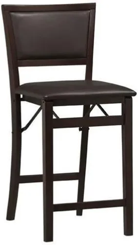Vista 2 de Home Square (juego de 2) Taburete plegable de 24 pulgadas en color espresso