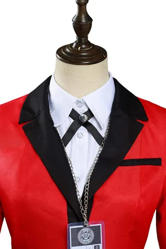 Vista 5 de Yumeko - Disfraz de Jabami para cosplay, uniforme de jugador compulsivo para Halloween, conjunto completo