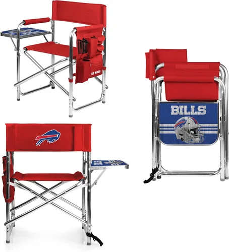 Vista 25 de Picnic TIME NFL Unisex-Adult NFL Sports Chair with Side Table, Beach Chair, Camp Chair for Adults