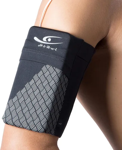 Vista 10 de HiRui Brazalete deportivo universal para teléfono celular, brazalete para correr para entrenamiento de ejercicio, compatible con iPhone Negro