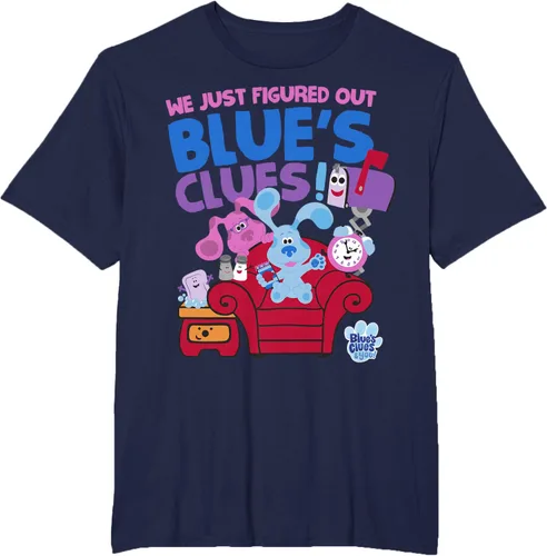 Vista 53 de Blue's Clues & You Group Shot Just Figured Out Blue's Clues Camiseta Negro