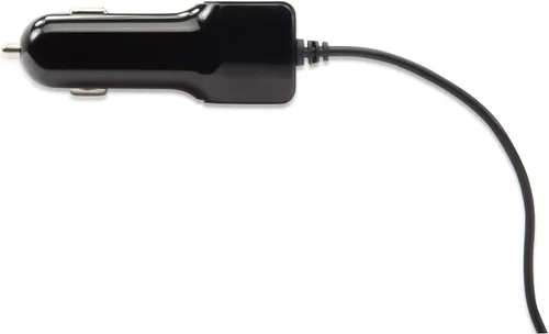 Vista 6 de BoxWave Cargador de coche compatible con Garmin RV 890 - Cargador de coche Plus, con puerto USB adicional y cable integrado - Negro