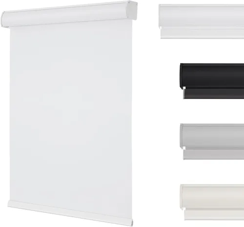 Vista 10 de Changshade Persianas enrollables inalámbricas de tamaño personalizado, 100 % opacas, con aislamiento térmico, protección UV, con sistema de resorte