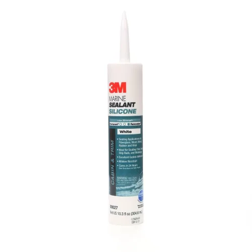 Vista 2 de Sellador de silicón blanco 3M, tipo marítimo, 3004.7762 Transparente