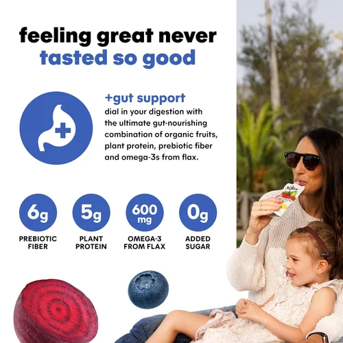 Vista 4 de Noka Superfood - Bolsas para batidos (remolacha de arándanos), paquete de 4 unidades, con proteína vegetal, fibra prebiótica y semillas de lino