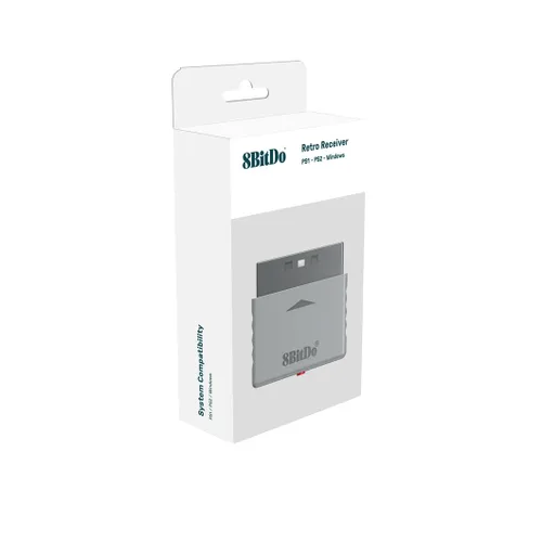 Vista 5 de 8Bitdo Bluetooth Retro Receiver for PS1 PS2 and Windows, Compatible with Xbox Series Controller, Xbox One Bluetooth Controller, Switch Pro and